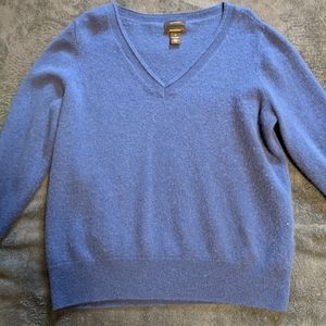 Blue crew neck sweater